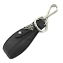 Prada Black Safiano Leather Keyring