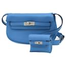 Hermes Kelly Move Handbag in Swift Blue Frida B - Hermès