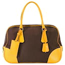 Bolso de hombro de lona Boston Prada