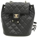 Chanel Matelasse Backpack in Black Caviar Leather