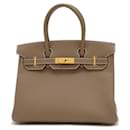 Hermes Birkin 30 Handbag in Etoupe Gray - Hermès