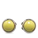 Hermes Eclipse Earrings in Green and Silver - Hermès