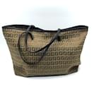 Fendi FF Logo Zucca Muster Tragetasche