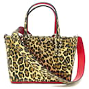 Bolsa tote de couro marrom Christian Louboutin