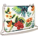 Christian Louboutin Schultertasche mit botanischem Muster