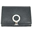 Bvlgari Black Leather Card Case - Bulgari