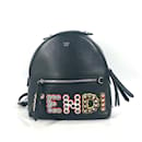 Fendi Black Leather Backpack