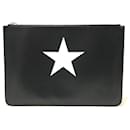 Schwarze Leder-Clutch von Givenchy