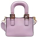 Sac à main en cuir violet clair Fendi