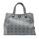 Sac à main en cuir gris MCM