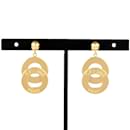 Celine Double Circle Earrings in 18K Yellow Gold - Céline