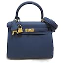 Bolsa Hermes Kelly 25 Navy - Hermès