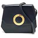 Bolsa de ombro de couro preto Celine - Céline