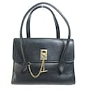 Celine Vintage Black Leather Handbag - Céline