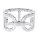 Hermes Ever Chaine d'Ancre MM Silver Band Ring - Hermès