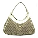 Bolso de Hombro Gucci Abbey para Mujer 189833 Lona GG Beige