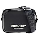 Sac à épaule pour homme Burberry en nylon Buddy noir