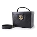 Borsa Vanity in Suede Nero Chanel