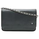 Chanel Camellia Coco Mark Chain Wallet Shoulder Bag