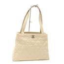 Chanel Ivory Caviar Leather Tote Bag