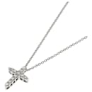 Colar de diamante Tiffany Cross em platina - Tiffany & Co