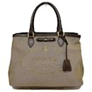 Bolso tote de lona jacquard Prada