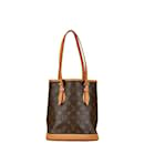 Louis Vuitton Monogram Petit Bucket PM Tote Bag