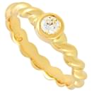 Tiffany & Co. Twist Ring in Yellow Gold with Diamond