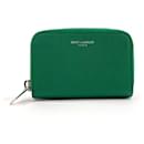 Yves Saint Laurent Green Leather Coin Purse