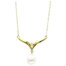 Mikimoto 18K Gold Pearl Pendant Necklace