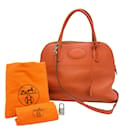 Hermes Bolide 31 Handbag in Orange Taurillon Clemence Leather - Hermès