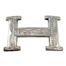 Hermes Constance Touareg Silver Belt Buckle - Hermès