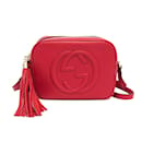 Borsa Gucci Soho Disco in rosso arancio