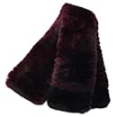 Chanel CC Mark Scarf in Red Bordeaux and Black