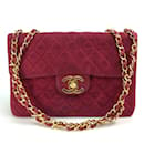 Chanel Rote Leder Schultertasche