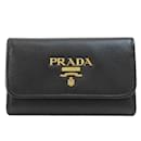 Estuche para llaves de cuero Saffiano Prada