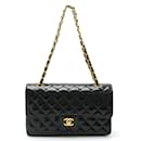 Bolso de hombro Chanel Matelassé 25 Coco Mark con cadena doble