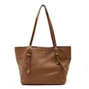 Prada Brown Leather Tote Bag