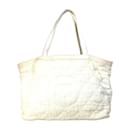 Sac fourre-tout en coton blanc Chanel