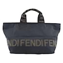 Fendi Black Nylon Canvas Handbag