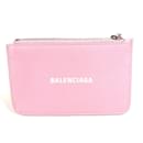 Balenciaga Pink Leather Coin Purse