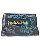 Balenciaga Black Leather Clutch Bag