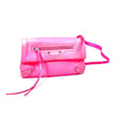 Balenciaga Pink Leather Clutch Bag