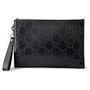 Gucci Black Leather Clutch Bag