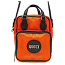 Sac à épaule Gucci en noir et orange