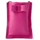 Borsa a spalla in pelle rosa Salvatore Ferragamo