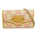 Borsa a spalla in pelle beige Gucci