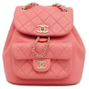 Chanel Matelasse Coco Mark Leather Backpack