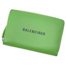 Étui à cartes de visite Balenciaga vert clair