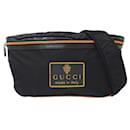 Borsa a tracolla da uomo Gucci in nylon nero